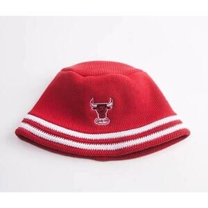 Mitchell & Ness Chicago Bulls NBA Knucket Knit Bucket Hat Red NWT